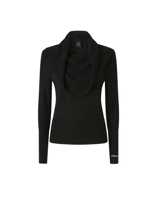 Sweater with shawl collar Image