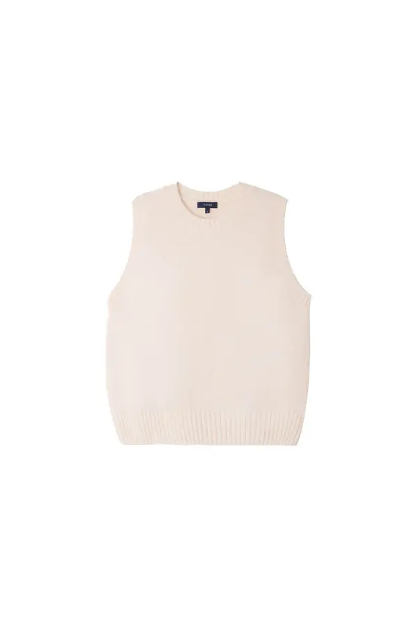 sleeveless knit sweater