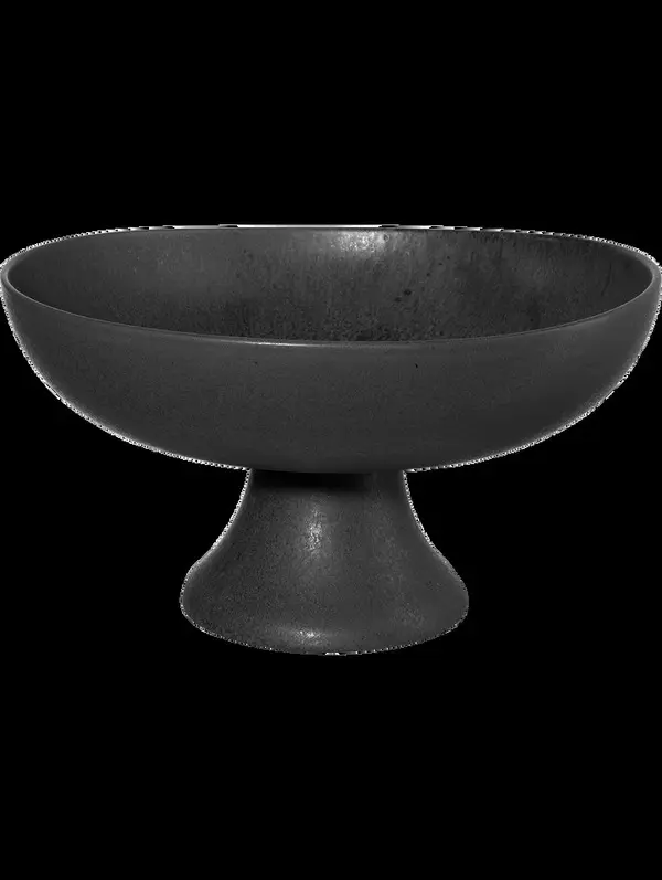 Fruit Bowl On Foot, Black Iron Image
