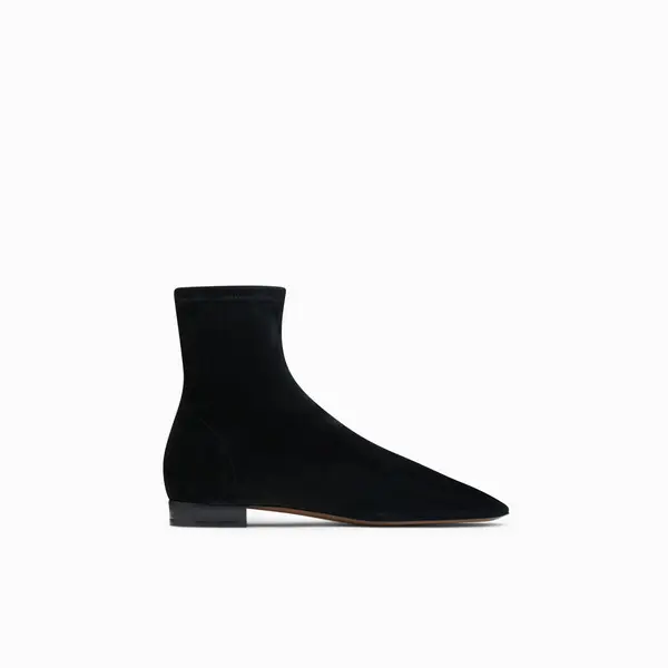 Suede Pointed Toe Boots