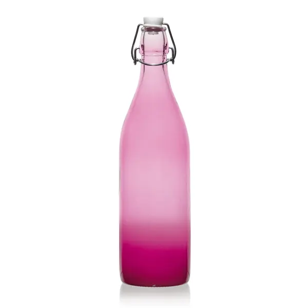 Lory Bottle 1 Liter with Mount Lid - Spray Purple Design