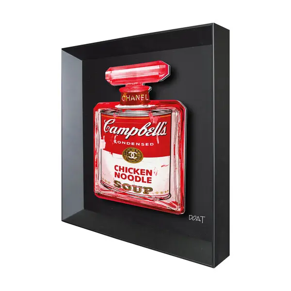 Hommage a Warhol 30x30cm - Campbells - Franck Doat