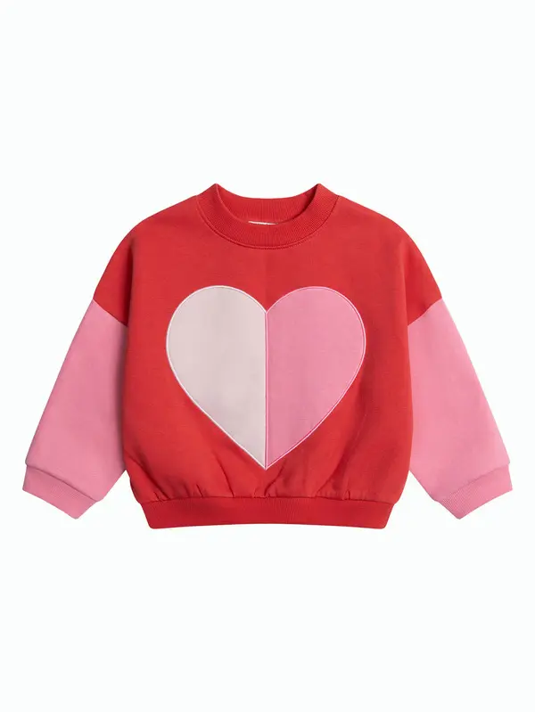 Velvet colourblock sweatshirt Image