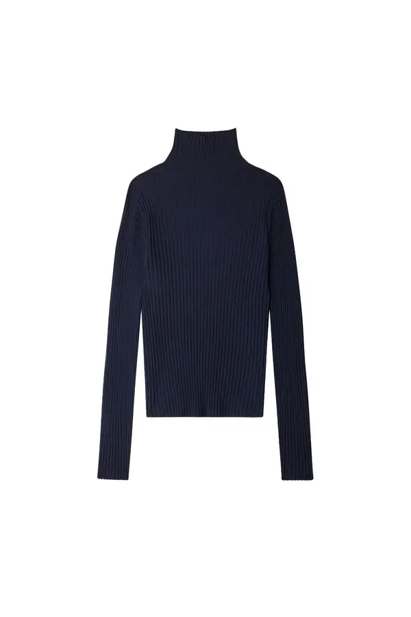 Long Sleeves high neck wool sweater