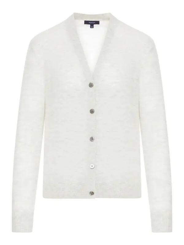 V-neck cardigan with buttons