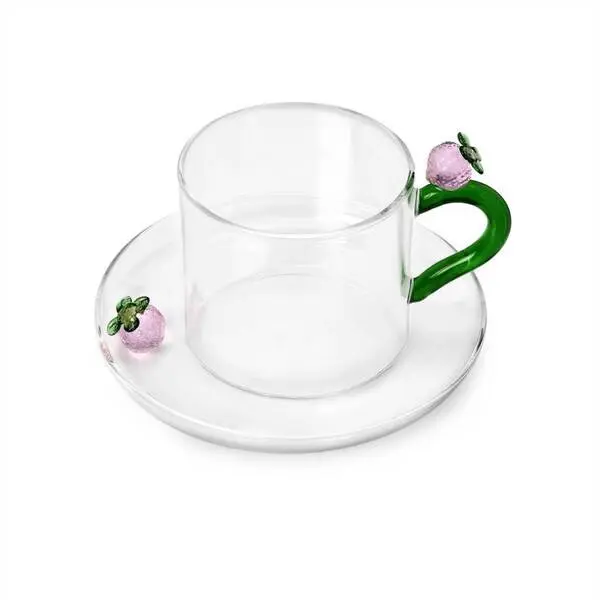 Fruit & Flower Tea Cup W Saucer Image