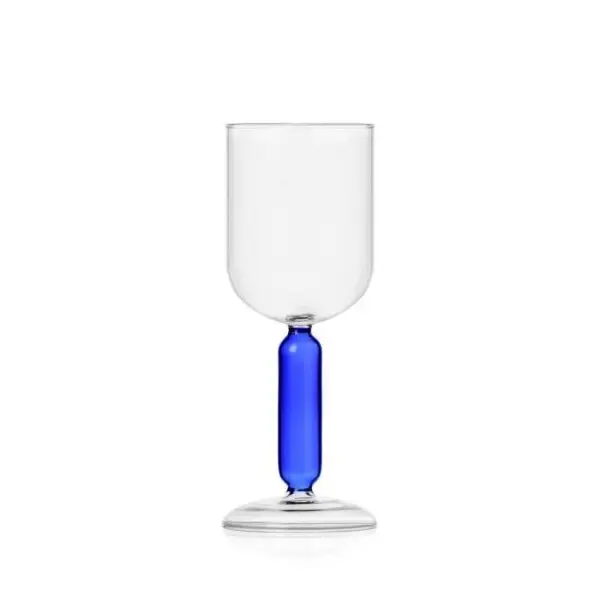 Stemmed Glass Light Blue