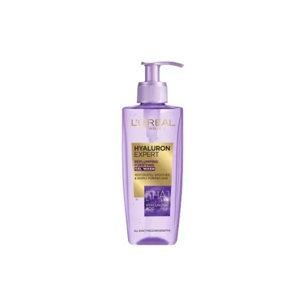 L'Oréal Paris, Hyaluron Expert, Replumping Cleansing Gel Wash with Hyaluronic Acid