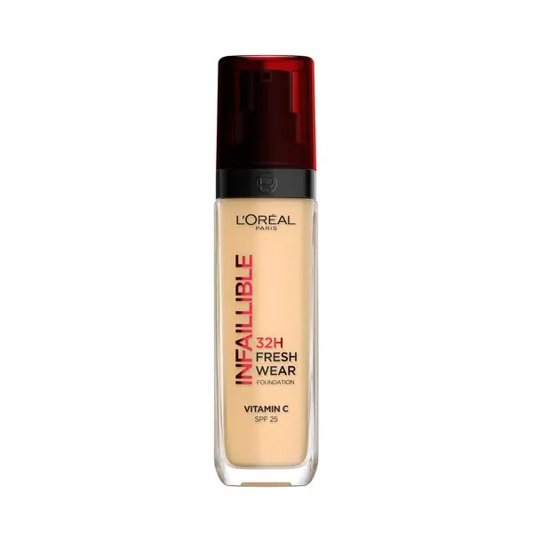 L’Oréal Paris Makeup Infaillible 32H Freshwear Longwear Liquid Foundation, Vitamin C, SPF25