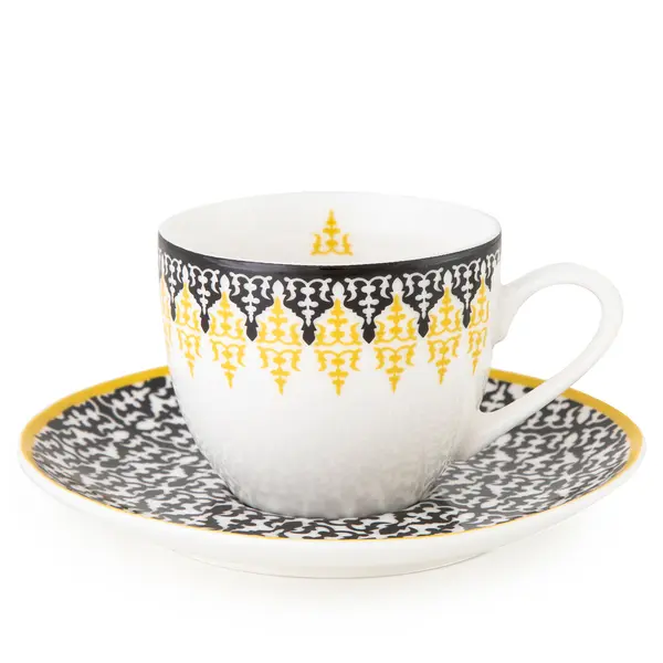 Cup And Saucer Safra 90 Ml - 4 Sets