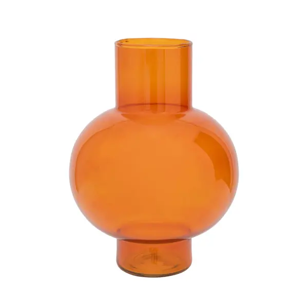  vase Tummy A orange rust