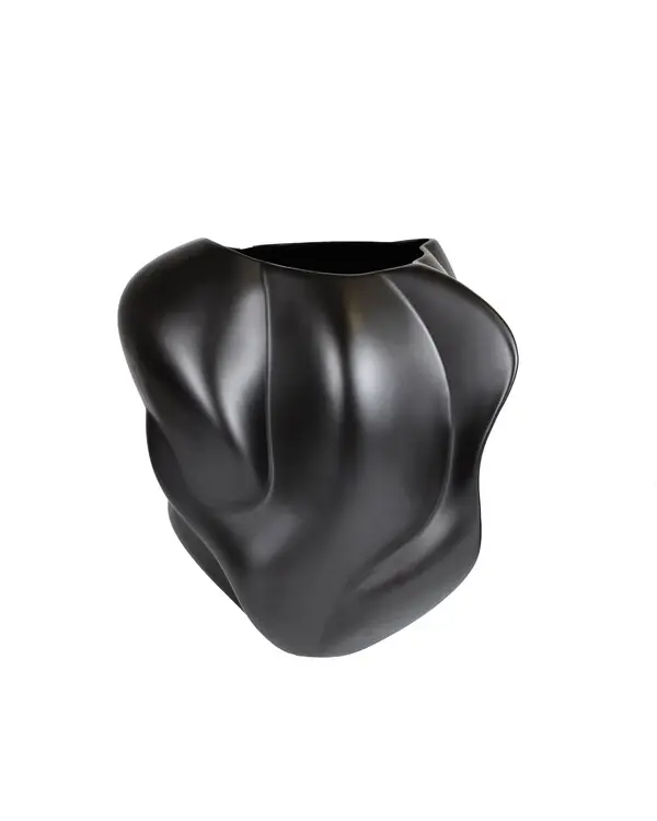 The Embrace Vase - Pearl Black