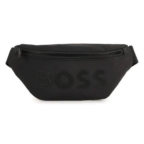 Branded textured print Belt Bag