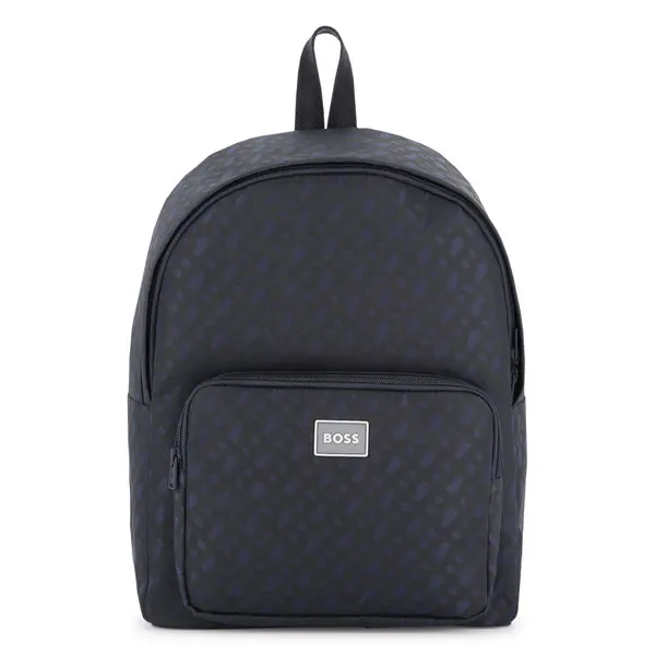 "double B" allover print Backpack Bag