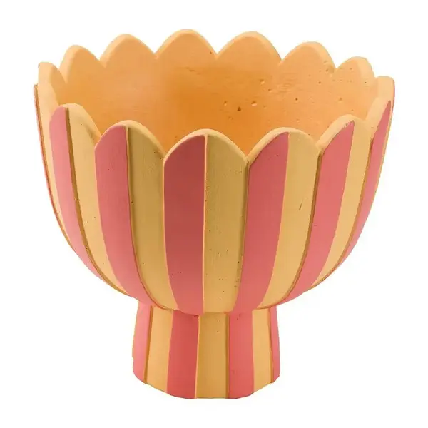 MOIRA FOOTED CACHEPOT L ORANGE Image