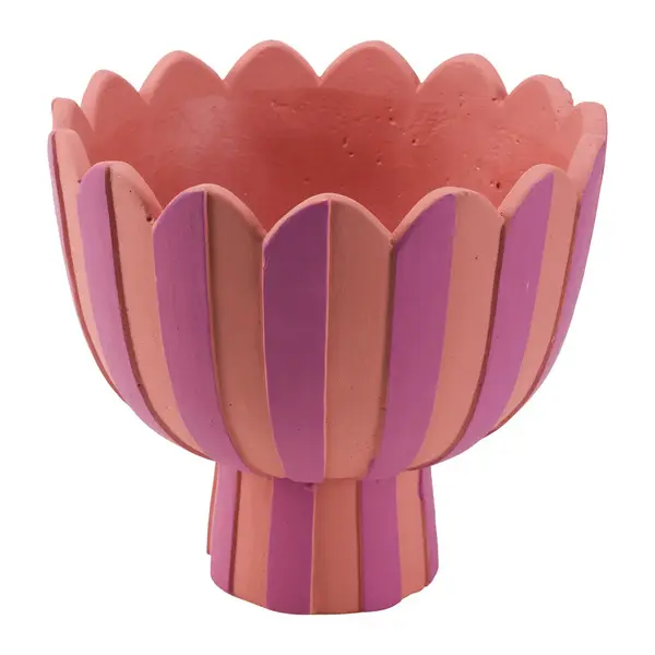 MOIRA FOOTED CACHEPOT L PINK Image
