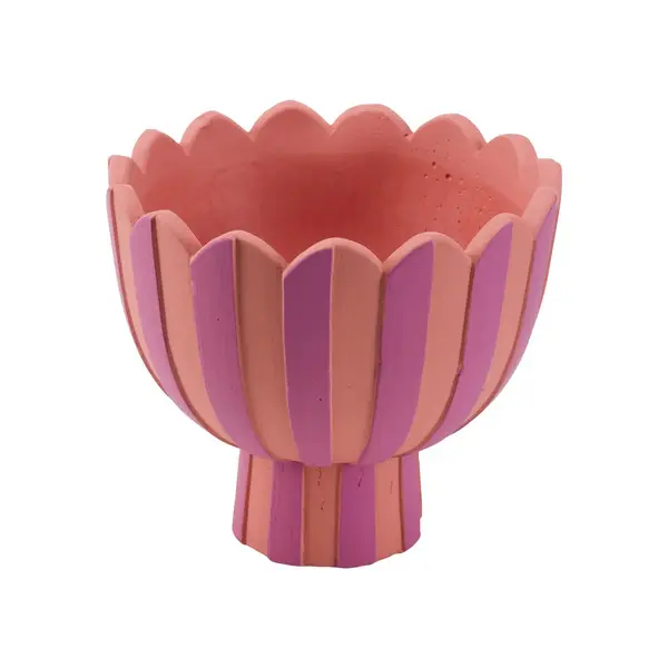 MOIRA FOOTED CACHEPOT M PINK Image