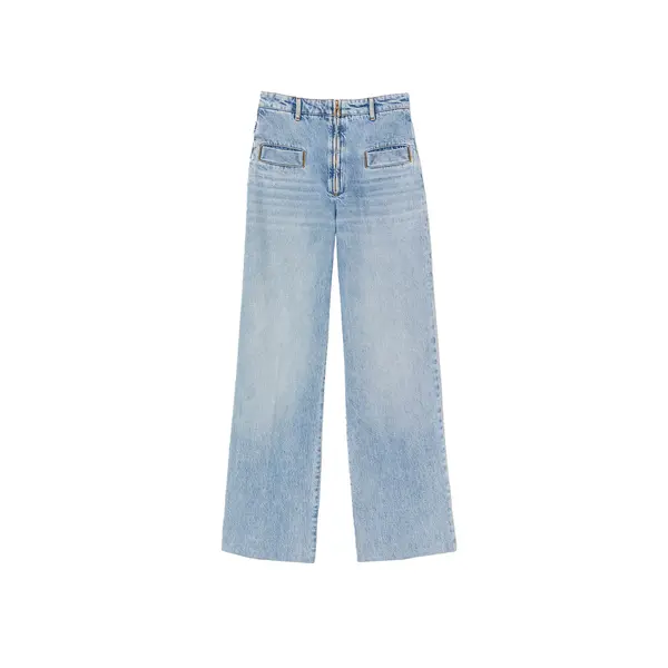 High waist Wide-leg jeans