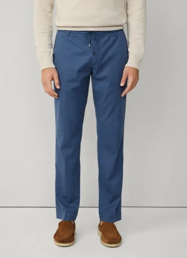 Cotton Linen Drawstring Trousers