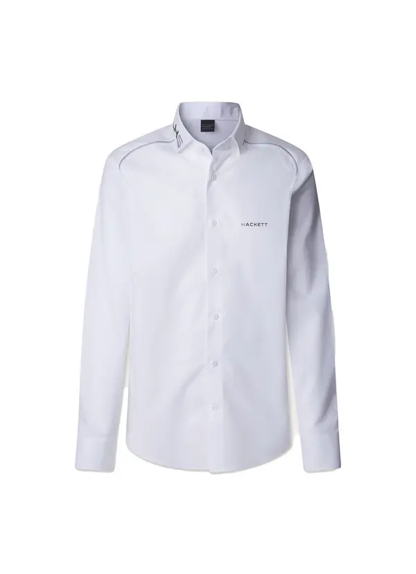 Tailored Fit Long Sleeve Branded Shirt