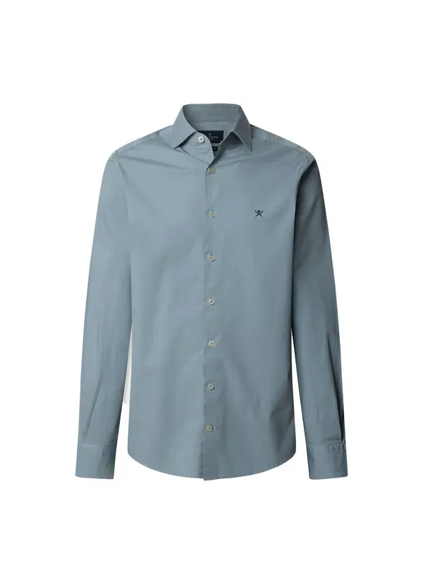 Tailored Fit Garment Dyed Poplin Shirt