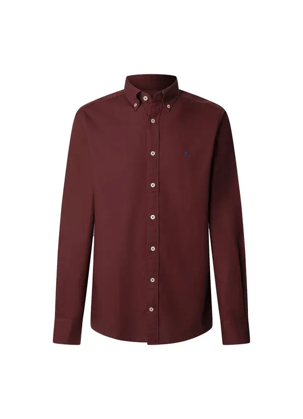 Tailored Fit Garment Dyed Oxford Shirt
