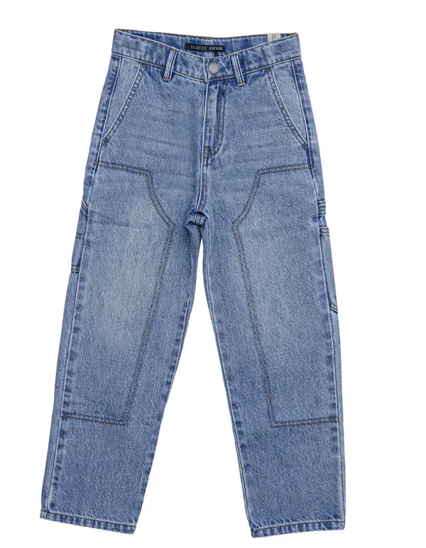 Baggy jeans with carpenters pocket