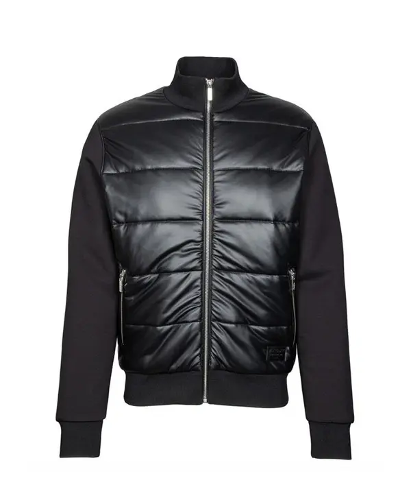 quilted jacket with knit sleeves Image