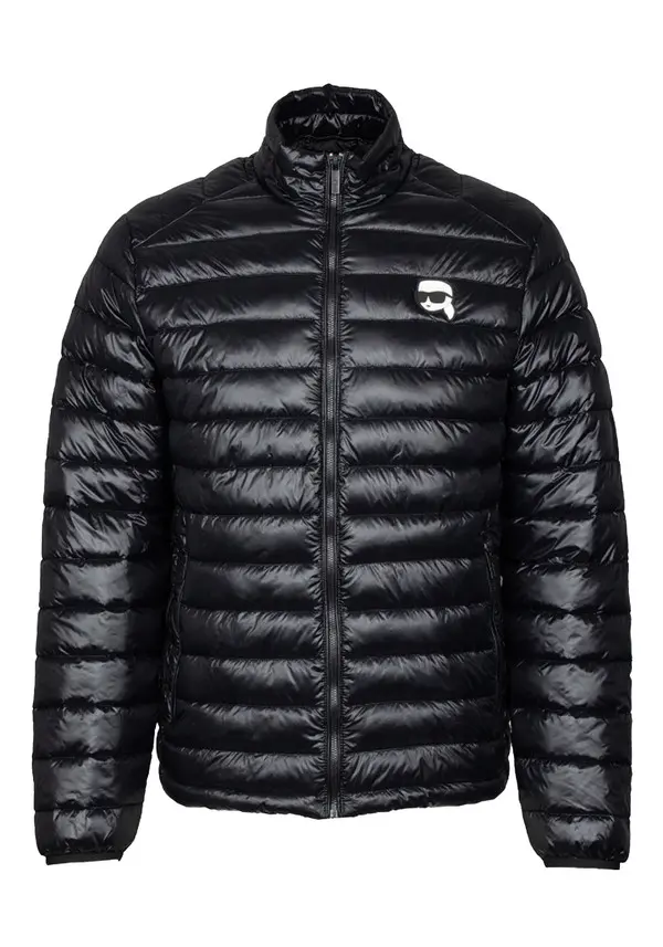 puffer jacket with a chest logo Image