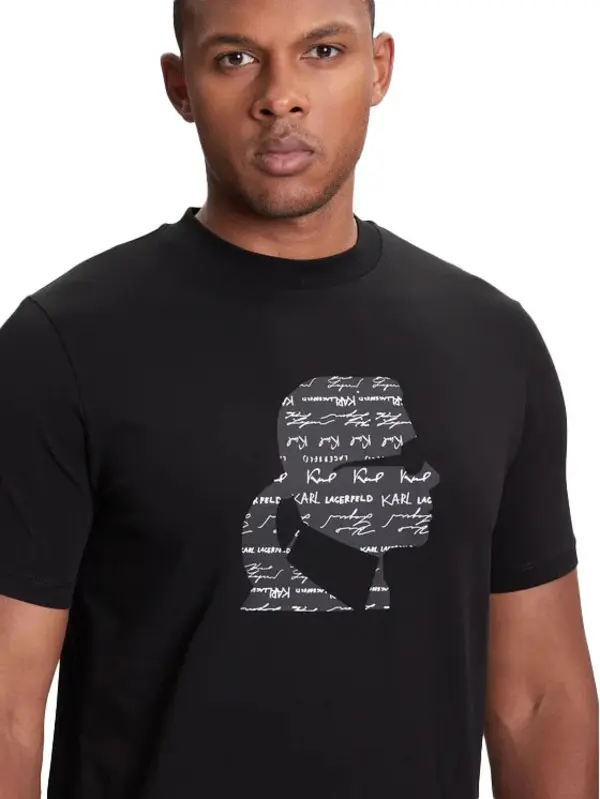 Karl iconic silhouette Short Sleeves T-shirt