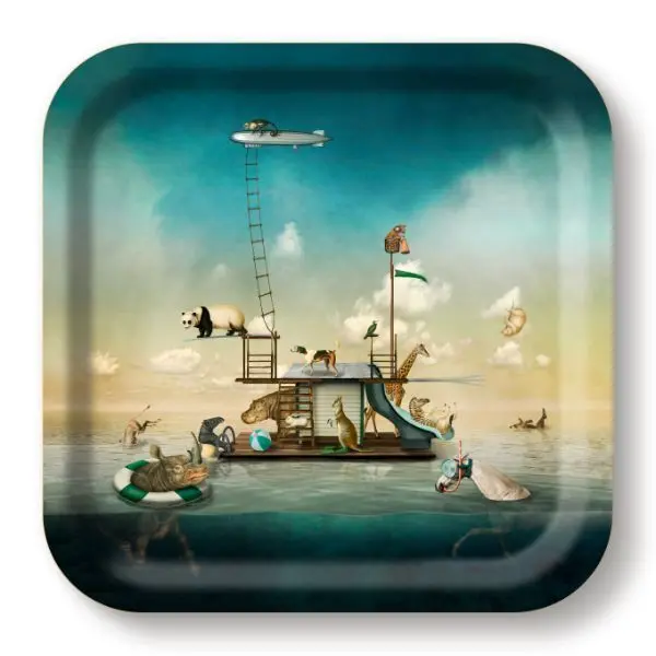 Tray 20x20cm Spring break