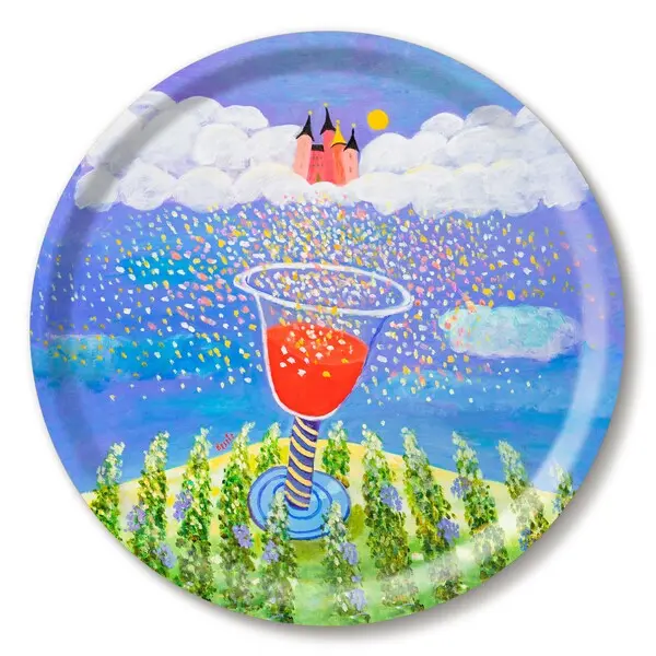 Tray Ø 31cm Wine Glas
