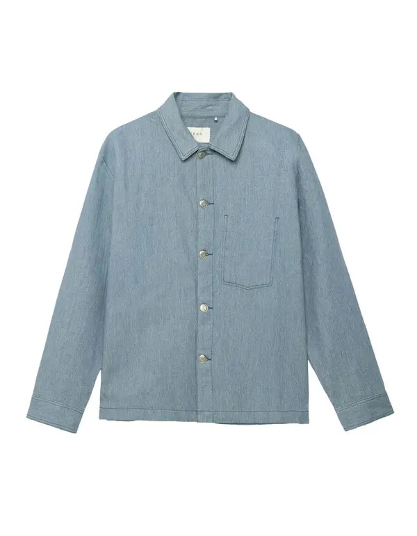 worker-style denim jacket