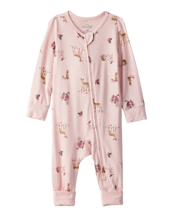 Deer & Floral Print PurelySoft Sleep & Play 