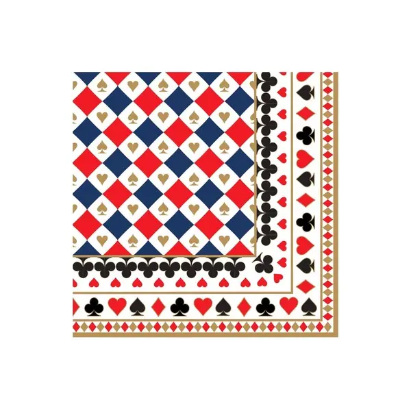 Pack of 20 Fashion paper  33x33 CASINO' ROYALE