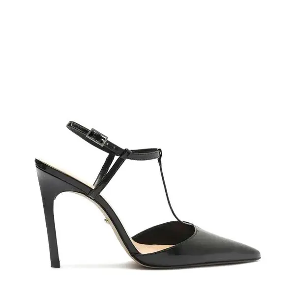 Patent Leather T-Strap High Heels Pump