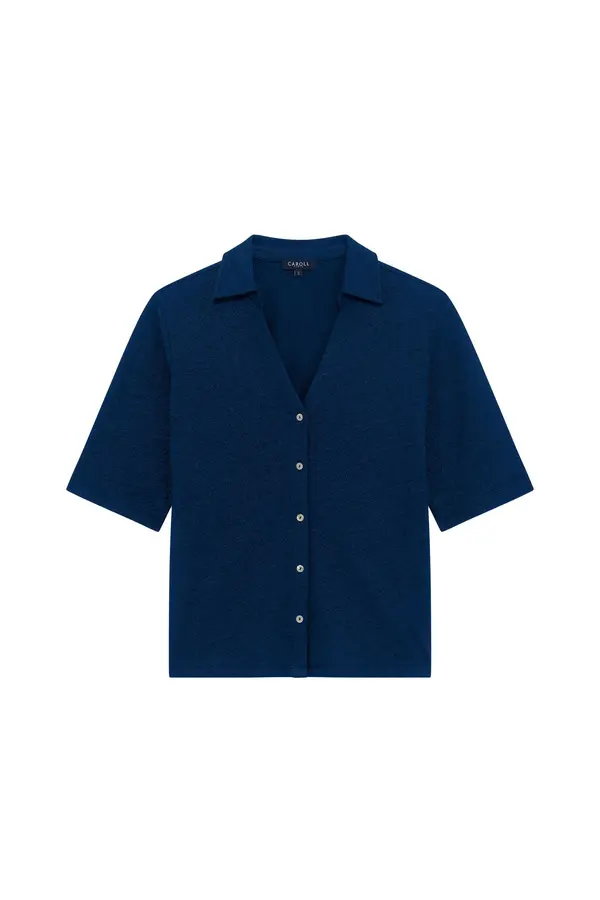 Short Sleeves Buttoned Shirt