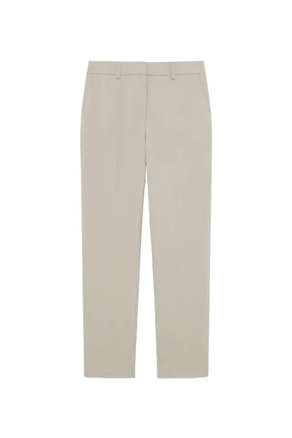 Cotton Blend Tapered Pants