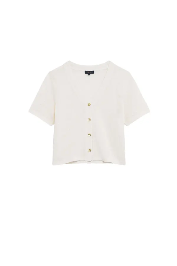 V-neck Short Sleeves Shirt Image