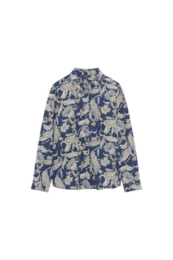 Straight Cut Shirt Collar Blouse