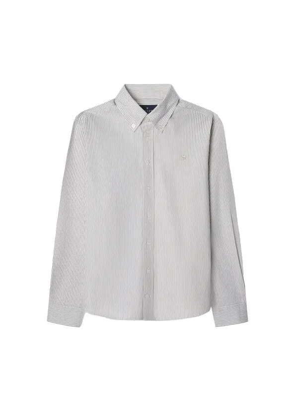 Classic fit oxford stripe shirt