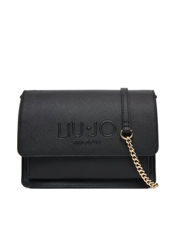 Flap Leather Crossbody Bag with chain strap Image