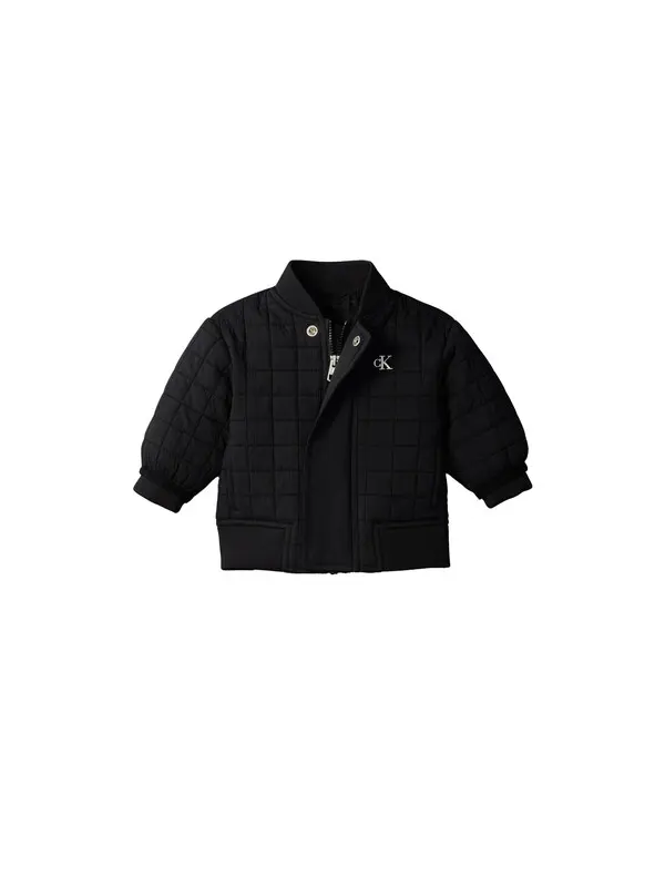 Baby Boy Quilted Bomber Jacket Image