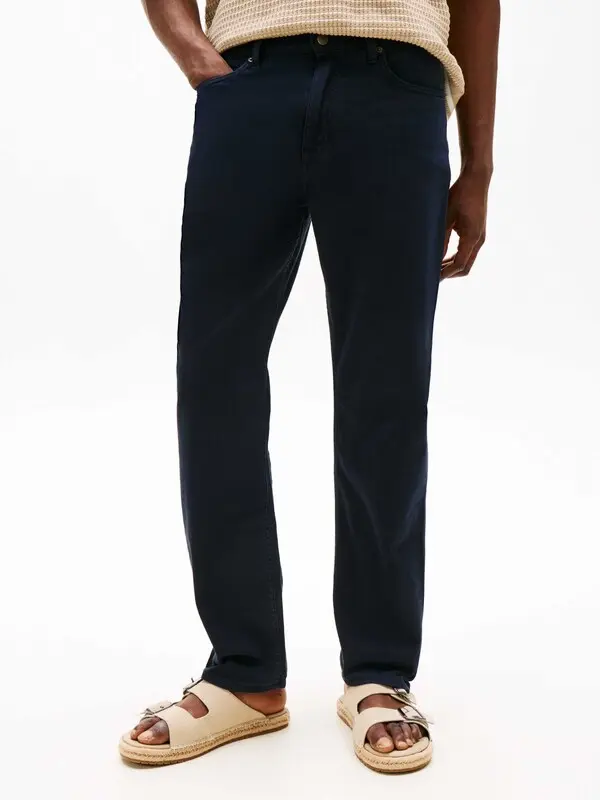 Mid Rise Straight Jeans