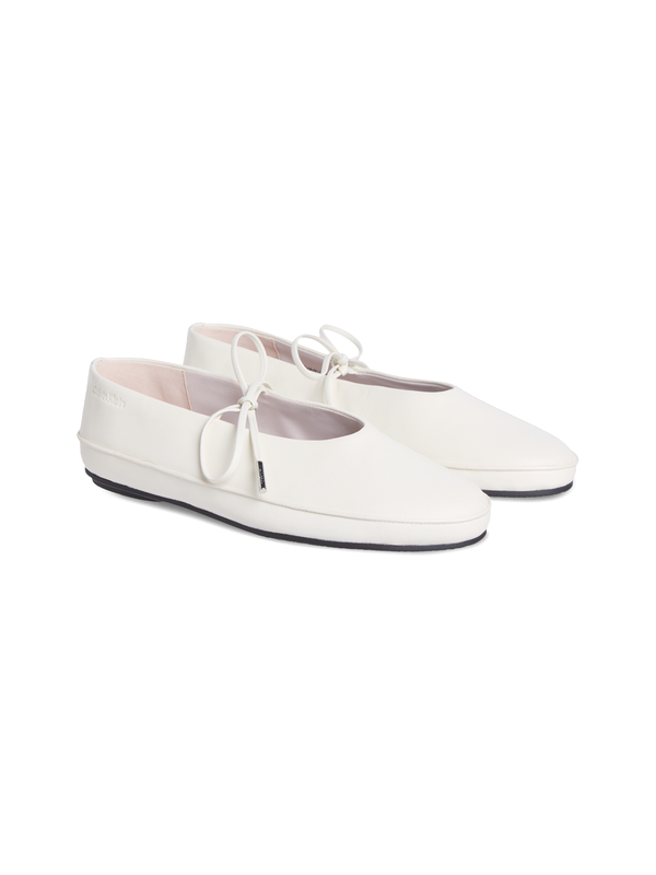 Mary Jane Leather Strap Ballerinas Image