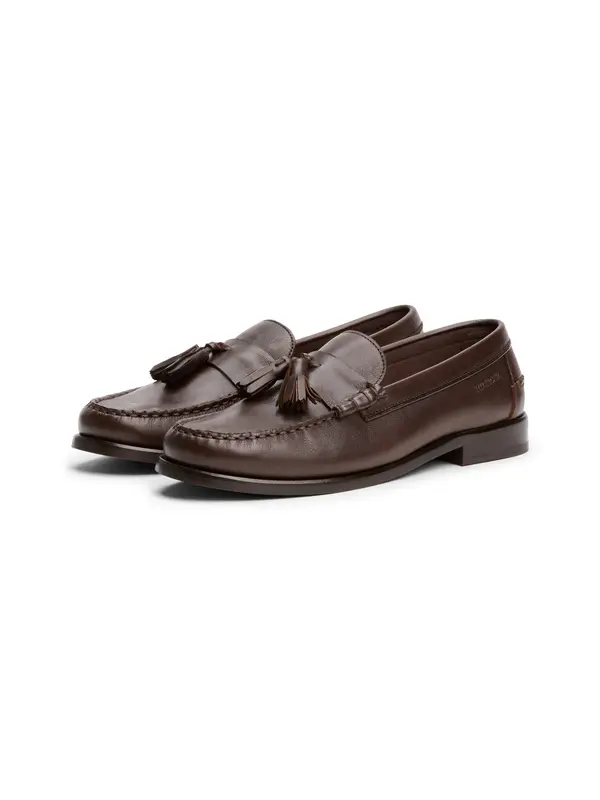 Leather Tassel Loafers