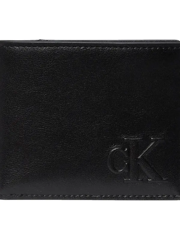 Ck Logo Leather Wallet