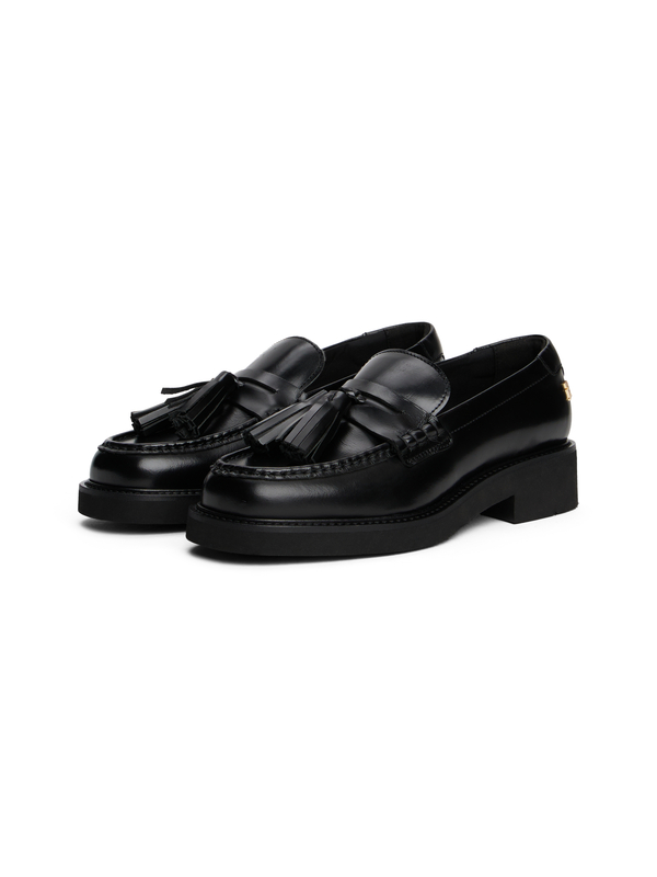 Tailored Lightweight Leather Tassel Loafers Image