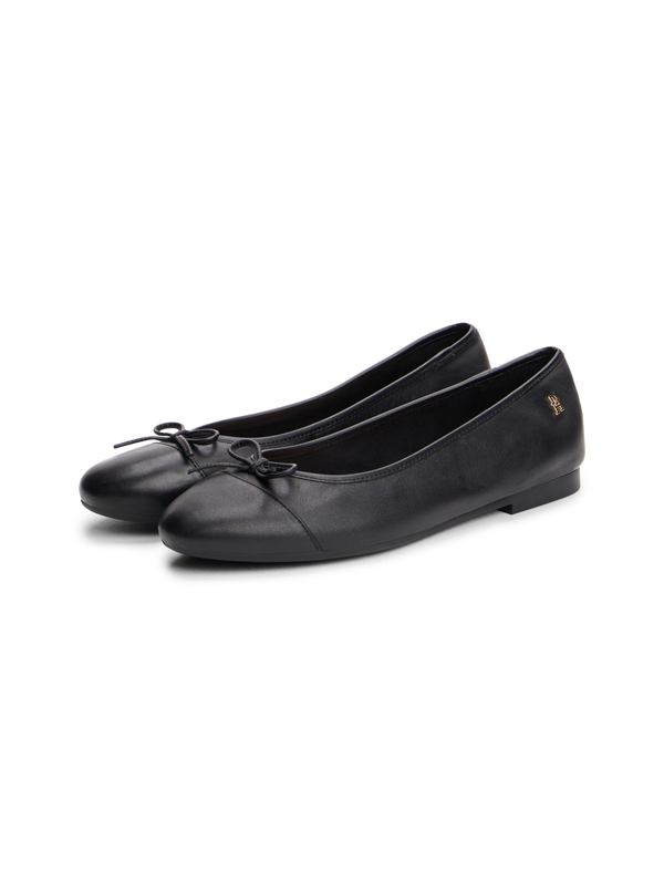 Classic Leather Toe Cap Ballerinas Image