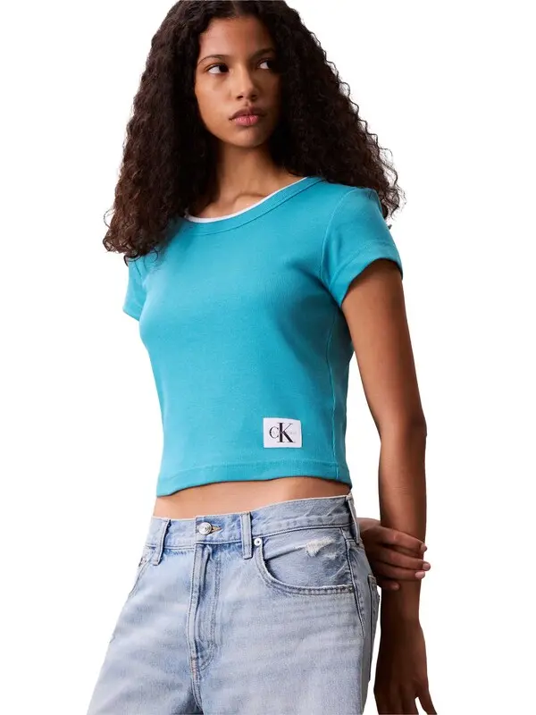 Rib Short Sleeve T-Shirt